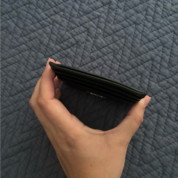 Prada Leather Card Holder Wallet, Black - Picture 8 of 12